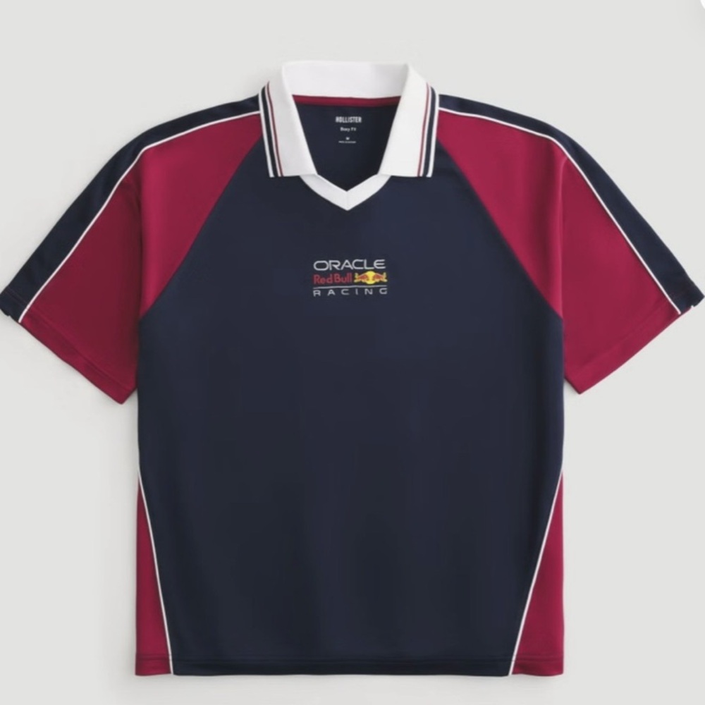 Hollister Redbull Racing Navy and Red Racing Jersey